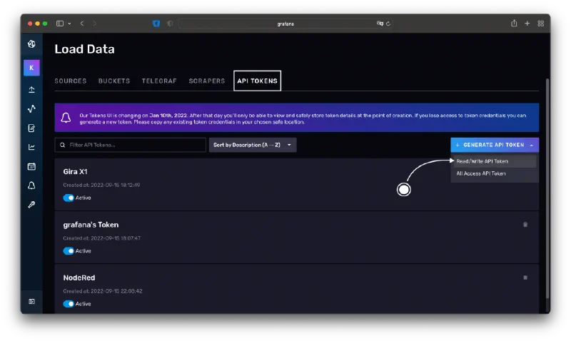 II: Messwert-Visualisierung mit NodeRED, InfluxDB und Grafana