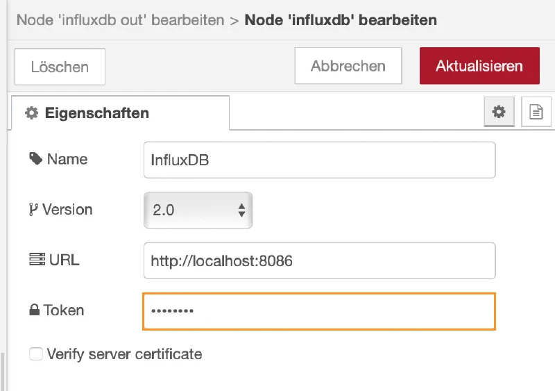 II: Messwert-Visualisierung mit NodeRED, InfluxDB und Grafana