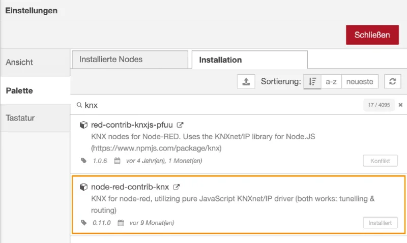 II: Messwert-Visualisierung mit NodeRED, InfluxDB und Grafana