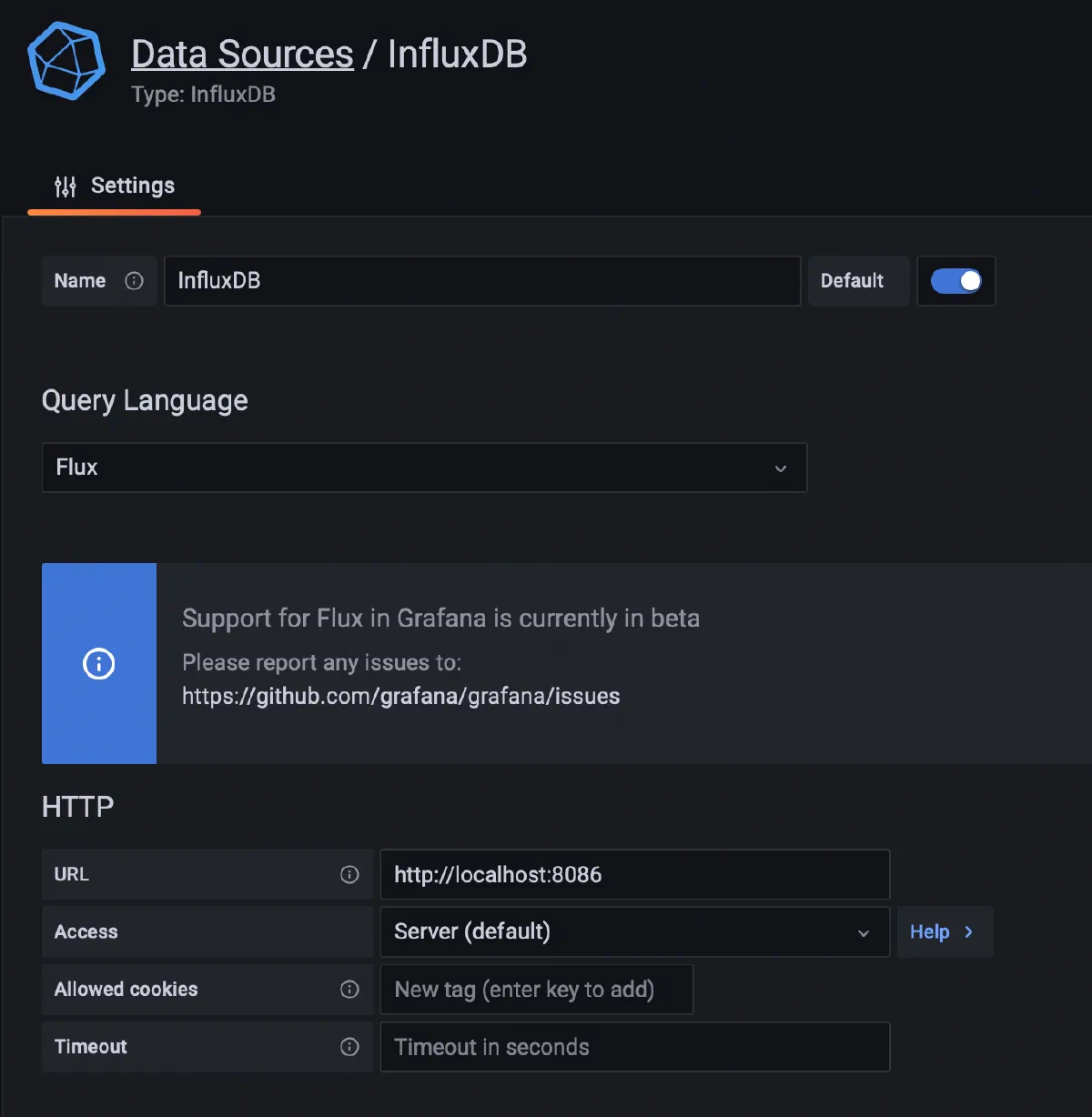 II: Messwert-Visualisierung mit NodeRED, InfluxDB und Grafana